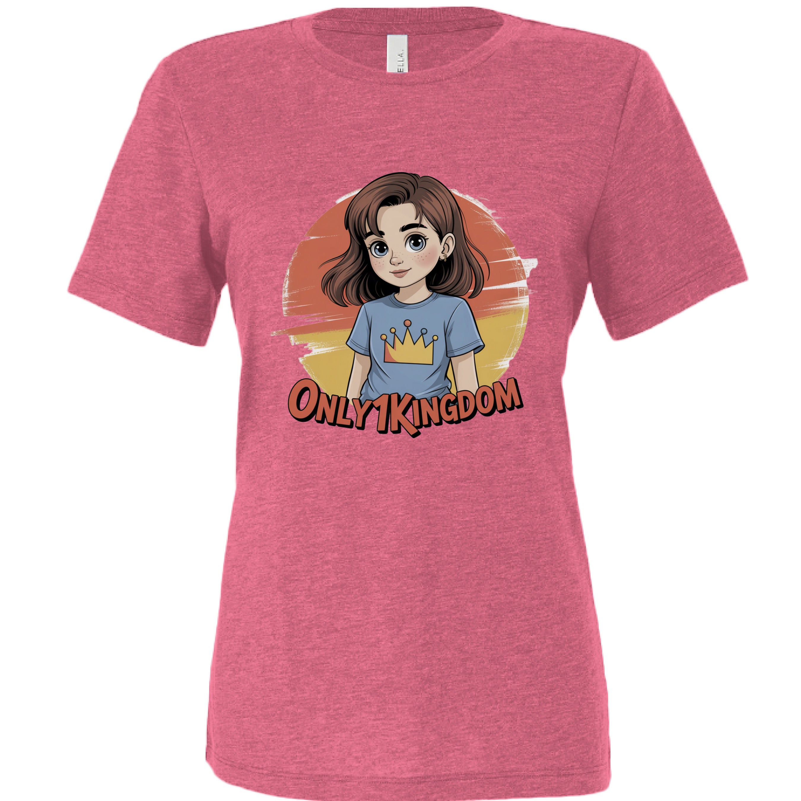 Char Pink Triblend - FRONT